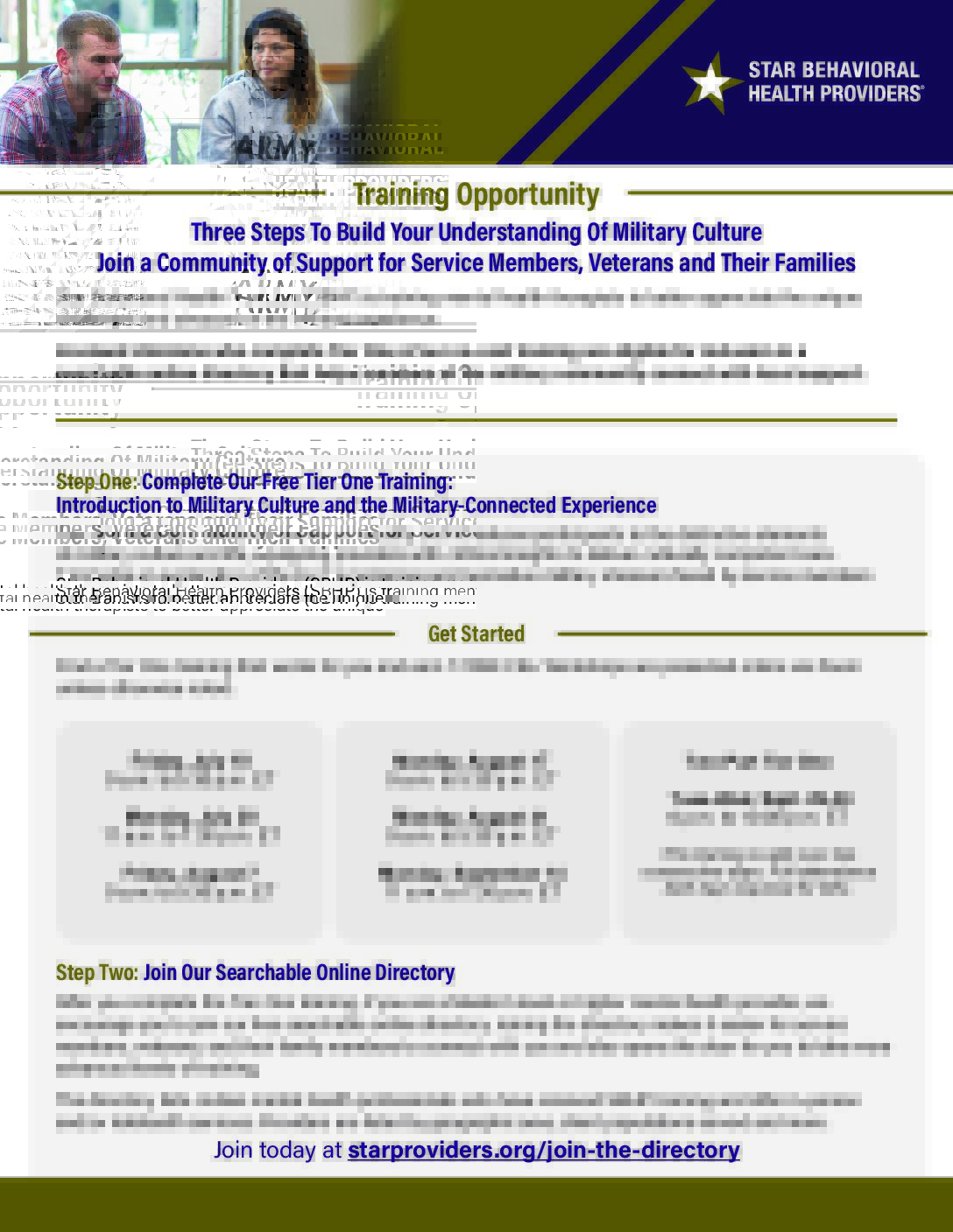 All Tier Trainings Flyer